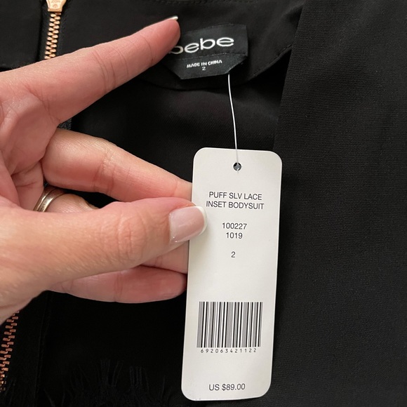 Bebe Puff Sleeve Bodysuit - Picture 4 of 4